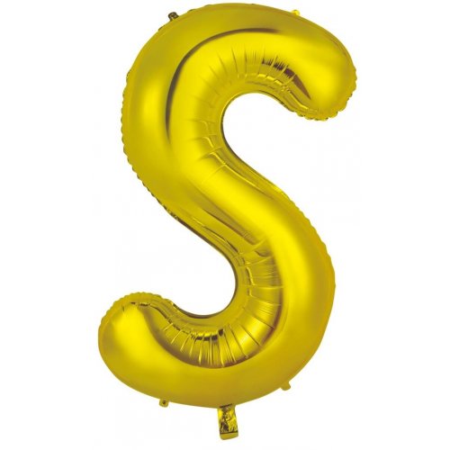 86cm Foil letter Gold S