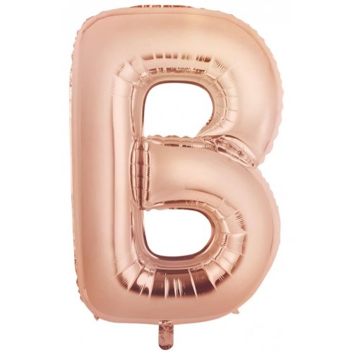 86cm Foil letter Rose Gold B