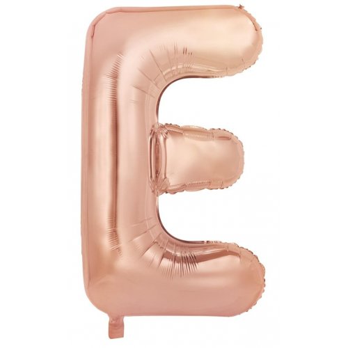 86cm Foil letter Rose Gold E