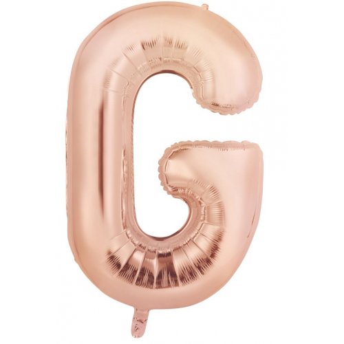 86cm Foil letter Rose Gold G