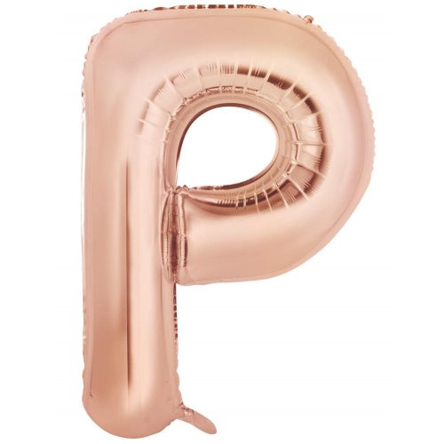 86cm Foil letter Rose Gold P