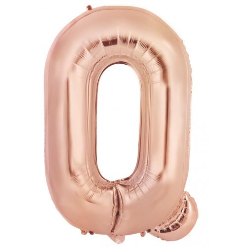 86cm Foil letter Rose Gold Q