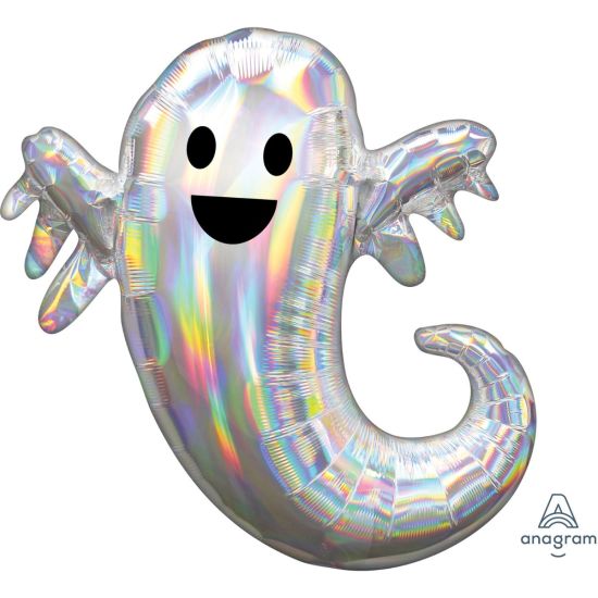 Anagram Foil  SuperShape Iridescent Ghost (63cm x 71cm) Halloween