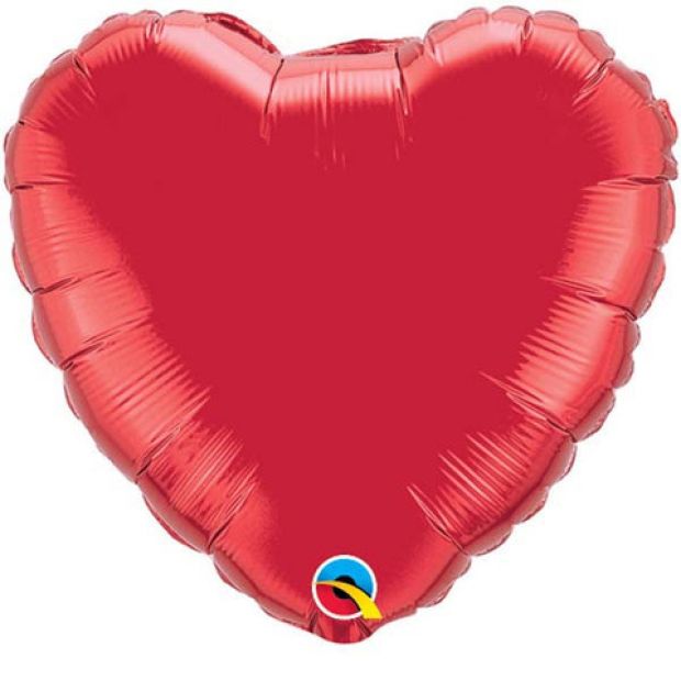 Qualatex Foil Supershape Heart Solid 91cm (36