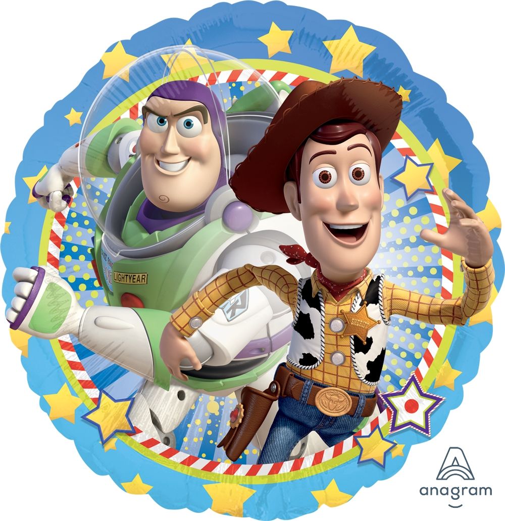 18 inch foil Anagram Licensed Toy Story Woody and Buzz