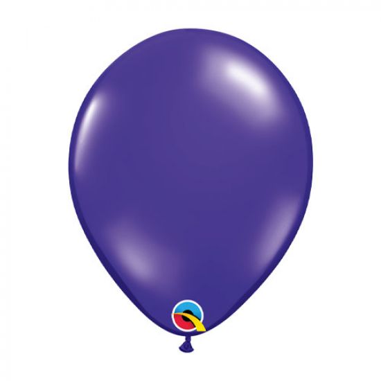 Latex balloon 28cm Quartz Purple inflated with helium