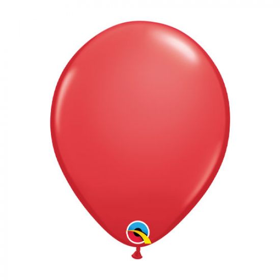 Latex balloon 28cm Red inflated with helium