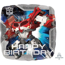 Load image into Gallery viewer, 18 inch Foil Anagram Licensed Transformers Happy Birthday
