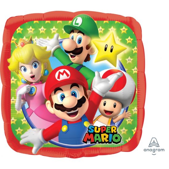 18 inch foil Anagram Licensed Super Mario Brothers