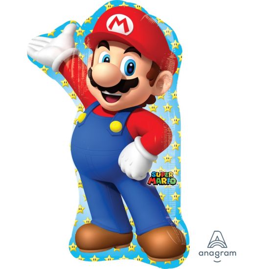 Anagram Foil Licensed SuperShape Mario Bros (55cm x 83cm)