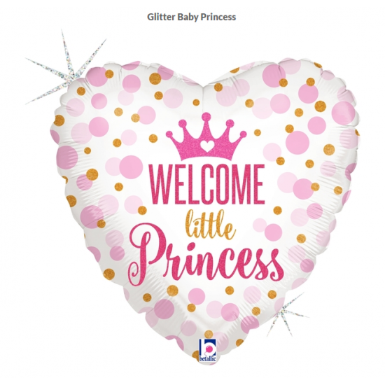 18 inch Foil Betallic Welcome Little Princess