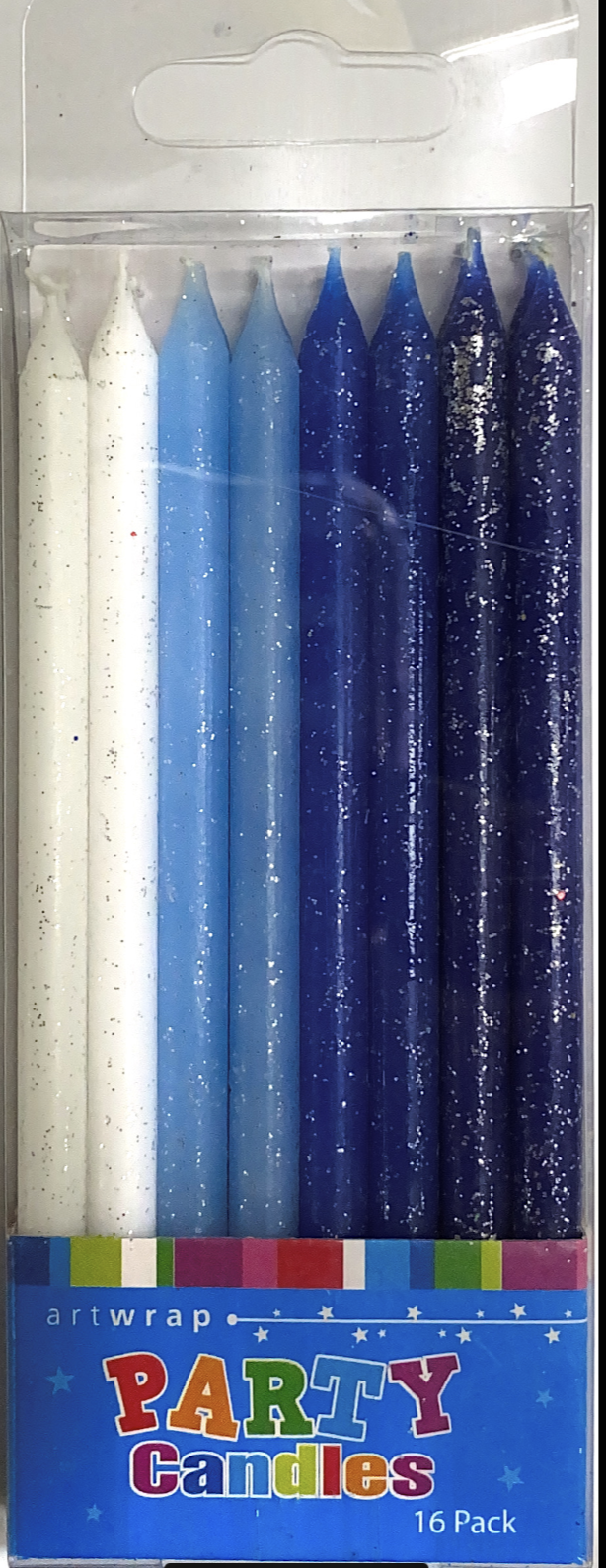 Blue Sparkles Party Candles