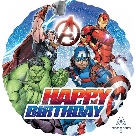 18 inch Foil Anagram Licensed Avengers Animated Birthday