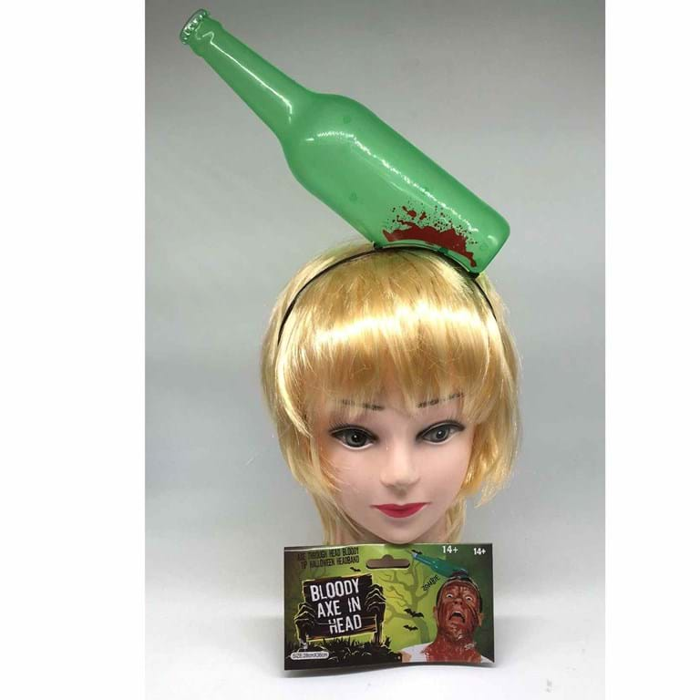 Halloween Bloody bottle in head