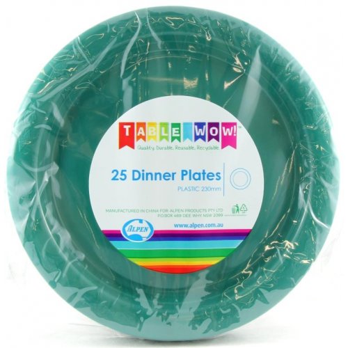 Plastic Green Dinner Plate P25 230mm