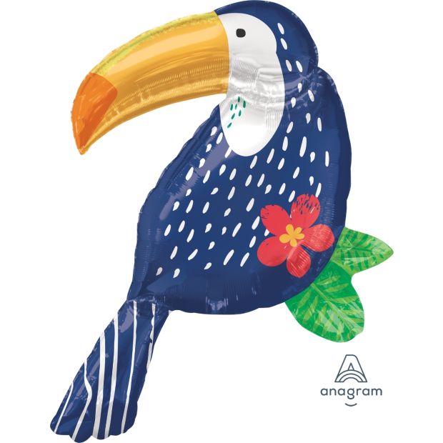 Anagram Foil SuperShape Tropical Jungle Toucan (76cm x 93cm)