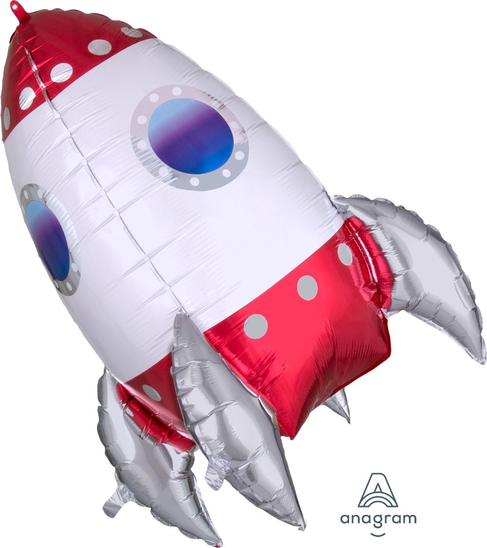 Anagram Foil SuperShape Rocket Ship (55cm x 73cm)