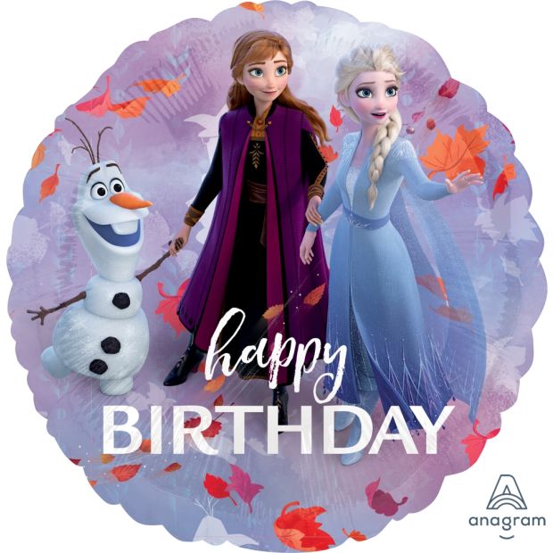 18 inch foil Anagram Licensed Foil 45cm Frozen 2 Happy Birthday