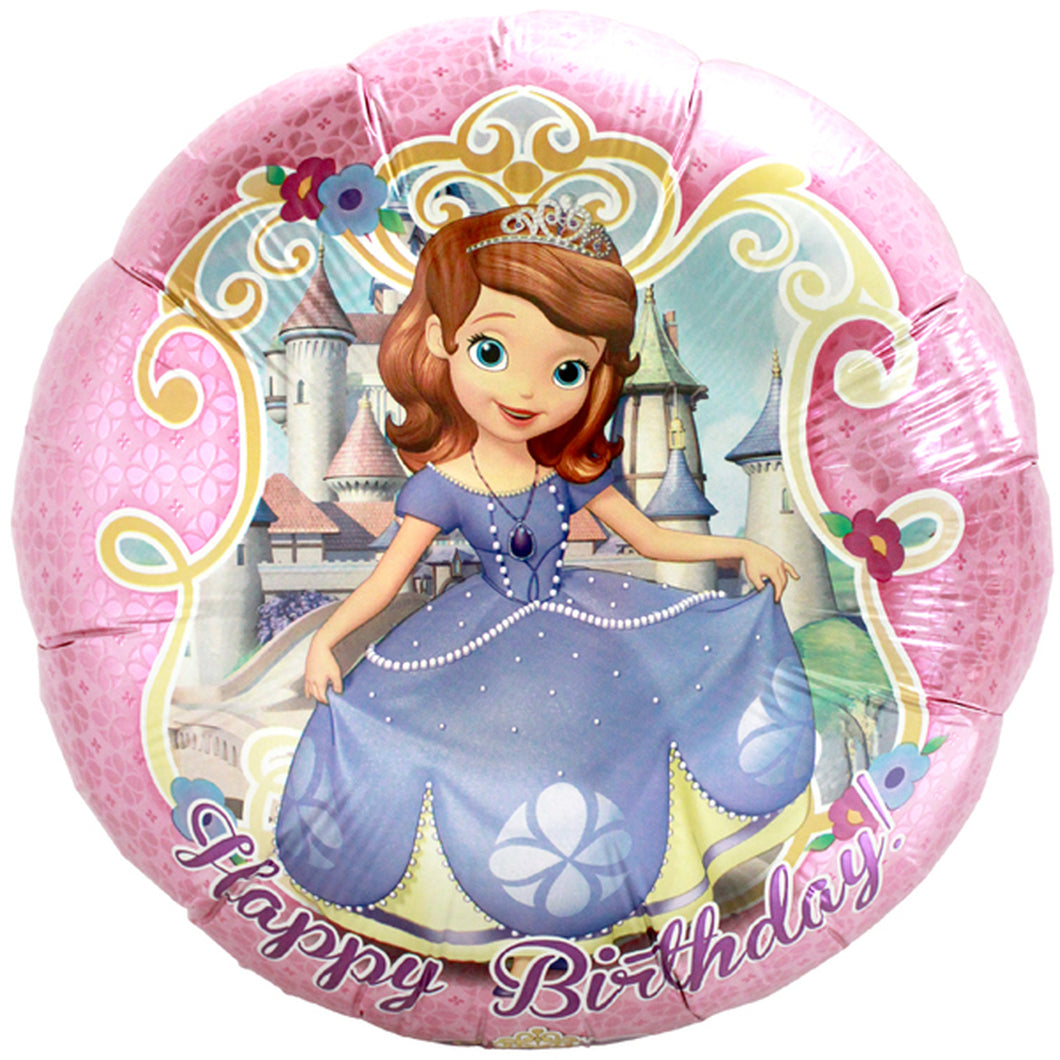 18 inch foil Anagram Licensed Disney Princesses sofia the first Happy Birthday