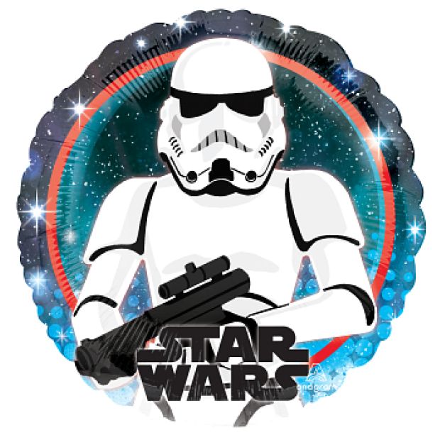 18 inch Foil Anagram Licensed Star Wars Galaxy Stormtrooper