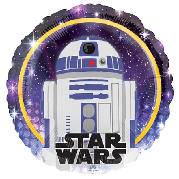 18 inch Foil Anagram Licensed Star Wars Galaxy R2-D2