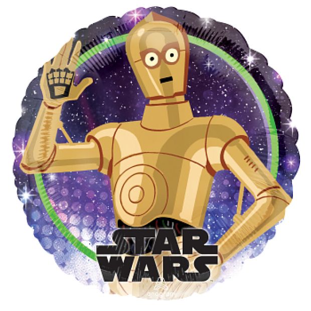 18 inch Foil Anagram Licensed Star Wars Galaxy C3PO