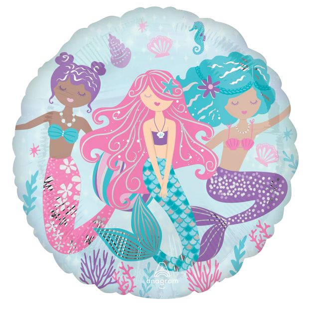 18 inch foil Anagram 45cm Shimmering Mermaid