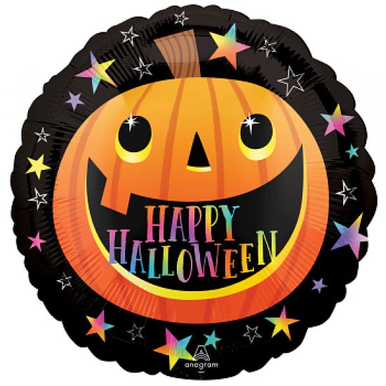 18 inch foil Anagram 45cm Smiley Halloween Pumpkin