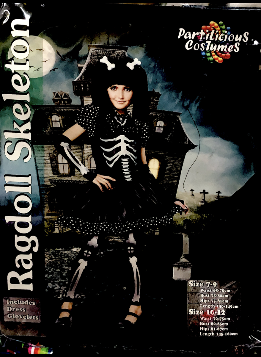 Rag Doll Skeleton (child halloween costume) – AB Party and Gifts