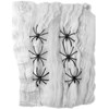 Halloween 500g white spider web with 10 spiders