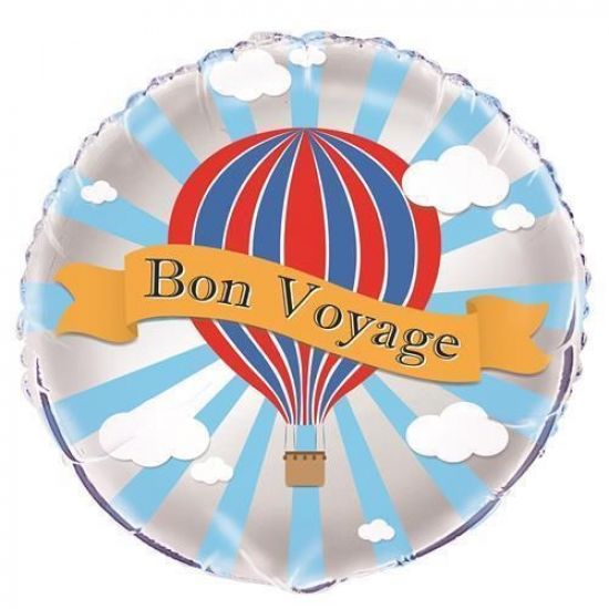 18 inch foil Unique Bon Voyage