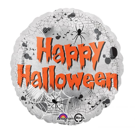 18 inch foil Anagram Mirror Happy Halloween balloon