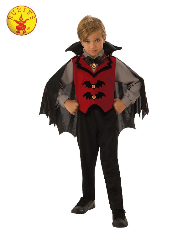 VAMPIRE BOY COSTUME, CHILD, Halloween, Rubies, Large 8-10yrs Height 142-152cm Waist 79-86cm