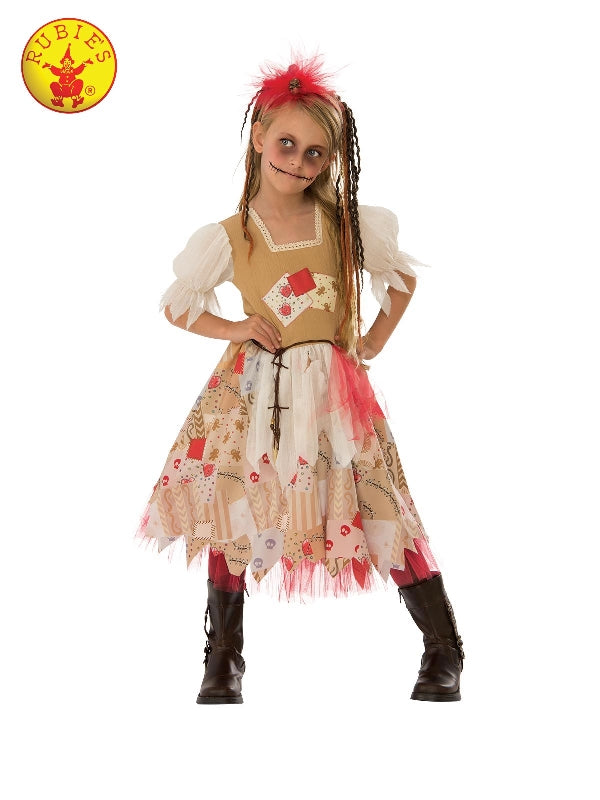 VOODOO GIRL COSTUME, CHILD,  Halloween, Rubies, Medium 5-7yrs height 127-137cm Waist 69-76cm