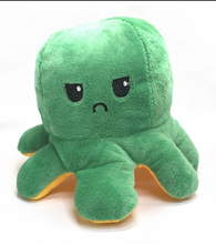 Load image into Gallery viewer, Soft toy The Emotional Octopus (yellow and green)
