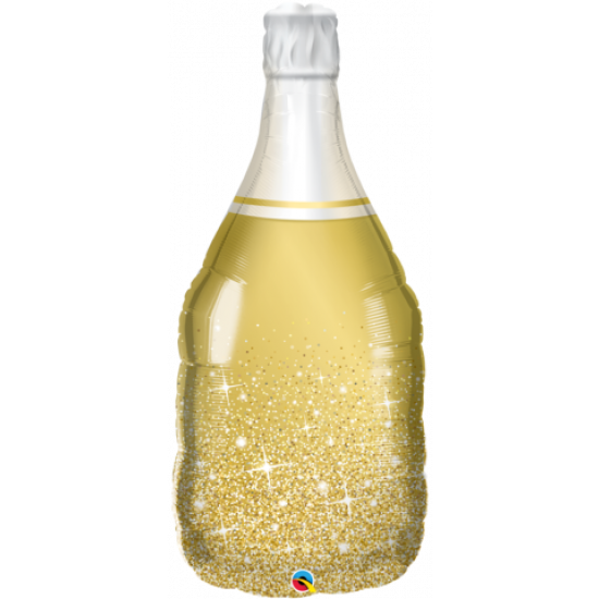 Qualatex SuperShape 99cm Golden Bubbly Wine Bottle