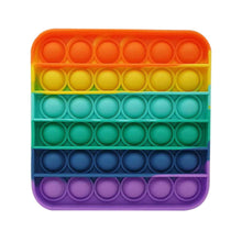 Load image into Gallery viewer, Rainbow Bubble Popper (square)
