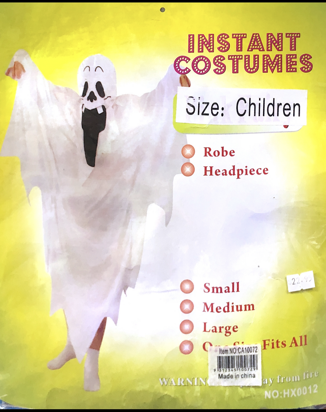 Ghost (child halloween costume)