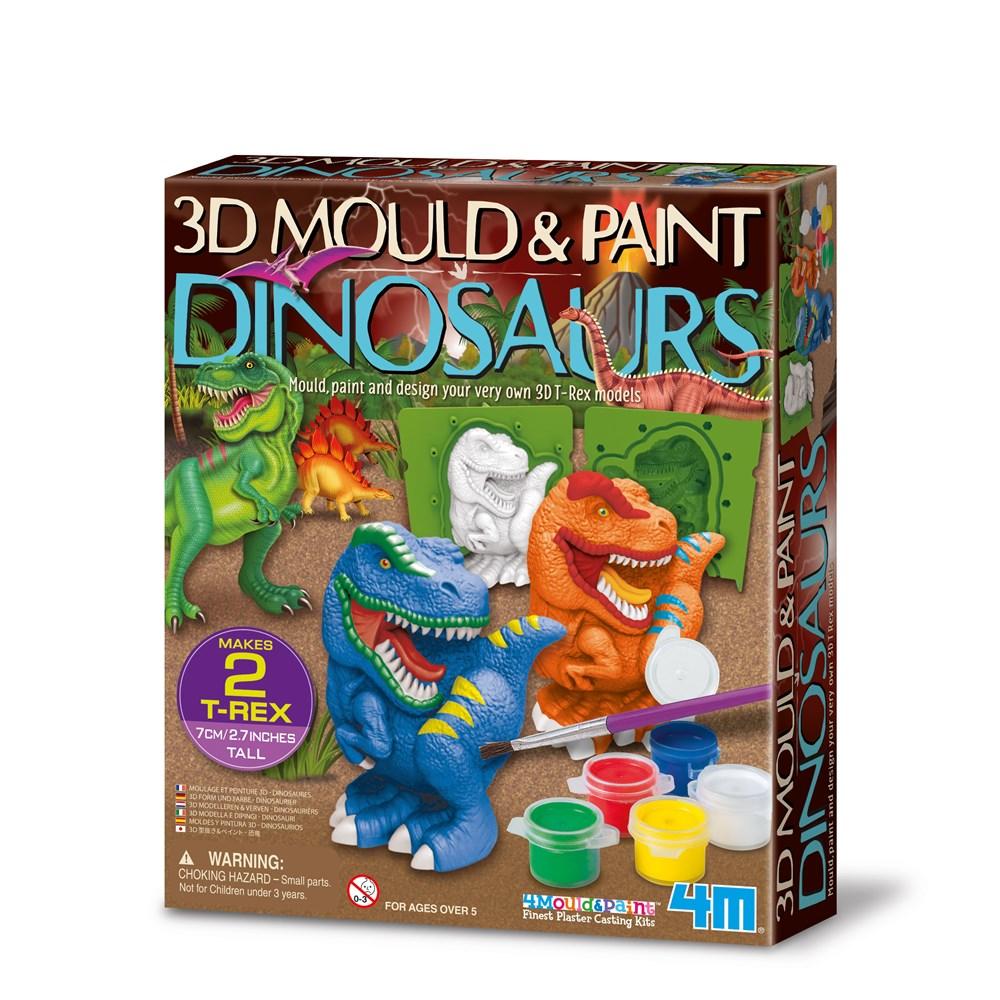 Toy 4M - MOULD & PAINT - 3D Dinosaurs