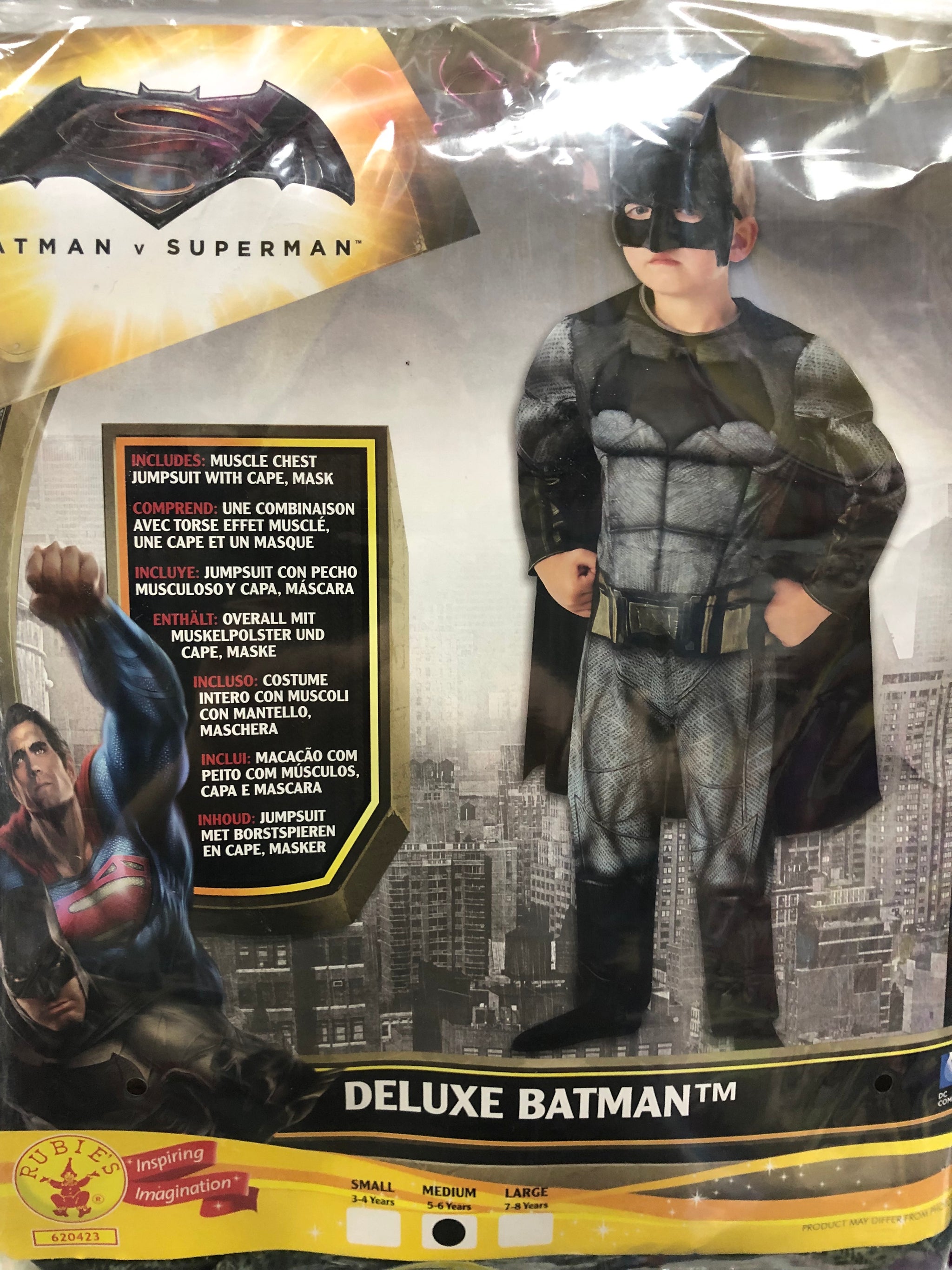 Rubie's Costume Costume Batman Bambino Amazon Vestito Batman