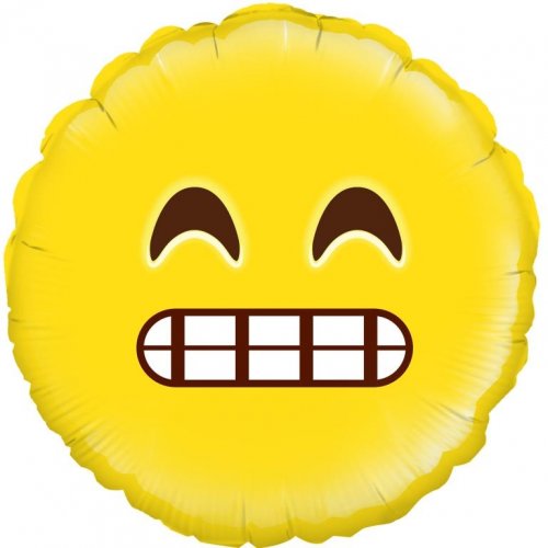 18 inch foil Emoji Grin Oaktree