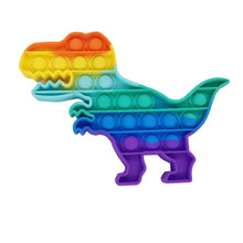 Load image into Gallery viewer, Rainbow Dinosaur Bubble Popper
