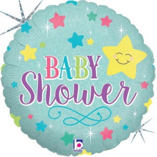 18 inch Foil BT Holographic Baby Star Shower