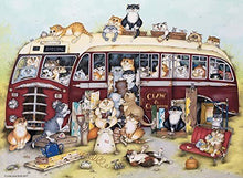 Load image into Gallery viewer, Ravensburger Puzzle - Crazy cats on the Coach Trip 500pc
