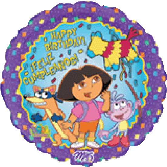 18 inch foil Anagram Licensed Dora The Explorer Happy Birthday