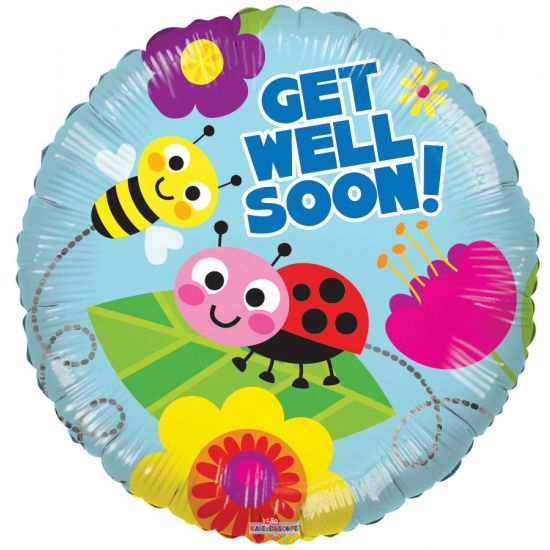 18 inch Foil Kaleidoscope Cute Get Well