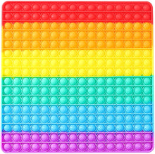 Load image into Gallery viewer, Rainbow Bubble Popper (square)
