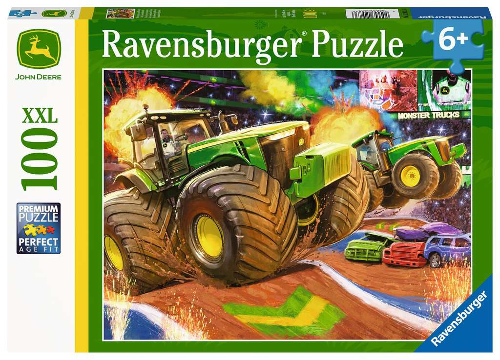 Ravensburger Puzzle - John Deere Big Wheels  100pc 6 yrs+