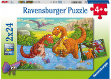 Load image into Gallery viewer, Ravensburger Puzzle - Dinosaurs at play 2x24pc 4+ yrs
