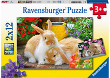 Load image into Gallery viewer, Ravensburger Puzzle - Guinea Pigs &amp; Bunnies 2x12 pieces 3+ yrs
